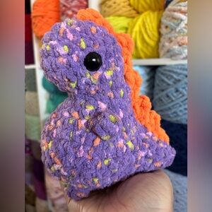 handmade crochet baby dino plush